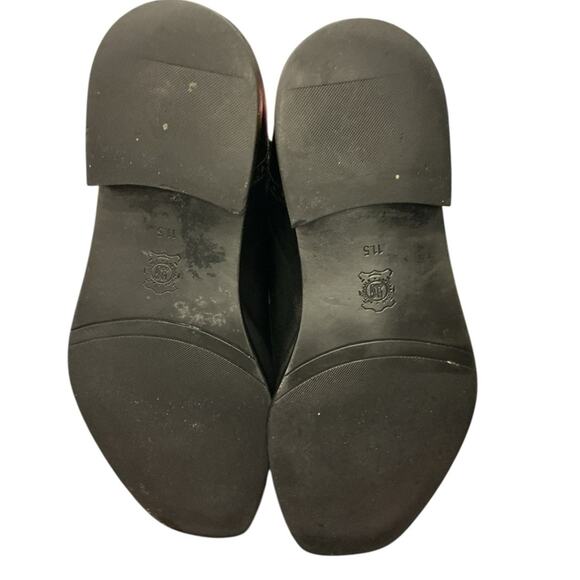 Joseph Abboud "Chase" Black Leather Cap Toe Brogue Oxford Shoes 11.5 - Picture 11 of 14